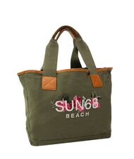 SUN68 LOGO BEACH Strandtasche aus Segeltuch Militär - Damentaschen - 2