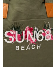 SUN68 LOGO BEACH Strandtasche aus Segeltuch Militär - Damentaschen - 3