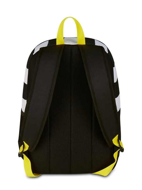 MAGIC GOAL Erweiterbarer Rucksack STREIFEN SCHWARZ / WEISS - Rucksäcke für Schule &amp; Freizeit