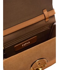 FURLA SFERA Mini-Umhängetasche aus Leder Brandy - Damentaschen - 4