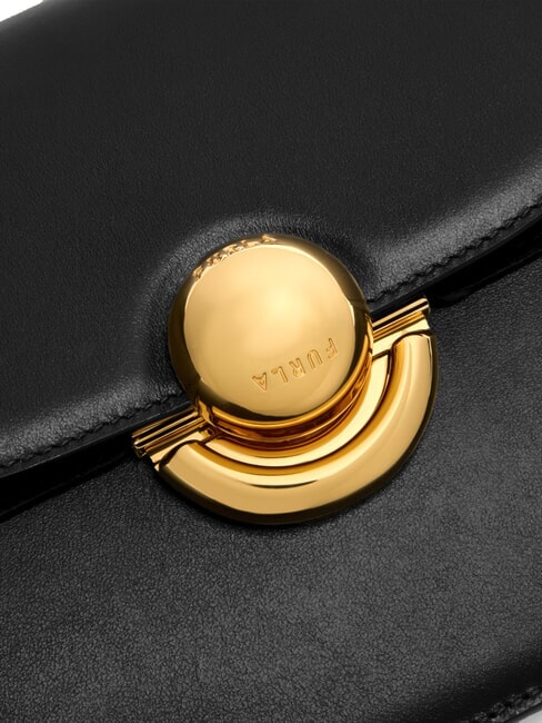 SFERA Mini-Umhängetasche aus Leder Schwarz - Damentaschen