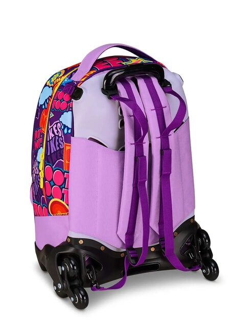 UNIVERSAL MOOD Abnehmbarer 3-Rad-Trolley-Rucksack lila Chiffon - Rucksäcke mit Trolleyfunktion