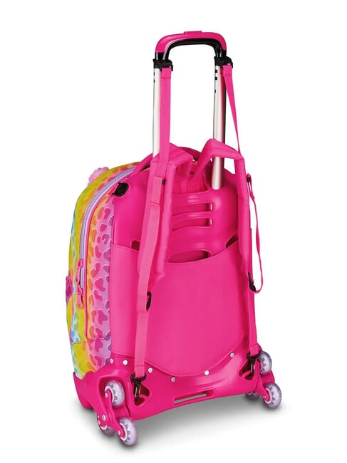 CAT&AIR Abnehmbarer 3-Rad-Trolley-Rucksack SCHWARZ GESTREIFTER WALD - Rucks&auml;cke mit Trolleyfunktion