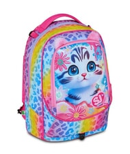 SJGANG CAT&AIR Abnehmbarer 3-Rad-Trolley-Rucksack SCHWARZ GESTREIFTER WALD - Rucks&auml;cke mit Trolleyfunktion - 5