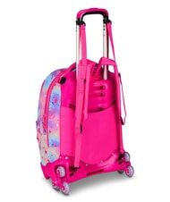SJGANG CAT LED Abnehmbarer 3-Rad-Trolley-Rucksack fuchsiafluo - Rucks&auml;cke mit Trolleyfunktion - 3