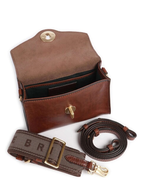 IRENE  Mini-Umhängetasche aus Leder BRAUN - Damentaschen