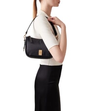 BORBONESE CAHIER HOBO SMALL Umhängetasche mit Schultergurt dunkles Schwarz - Damentaschen - 6