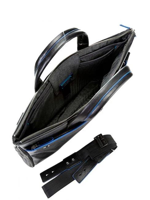 BLUE SQUARE SPECIAL 15,6-Zoll-Laptop-Aktentasche aus Leder Schwarz - Arbeitstaschen
