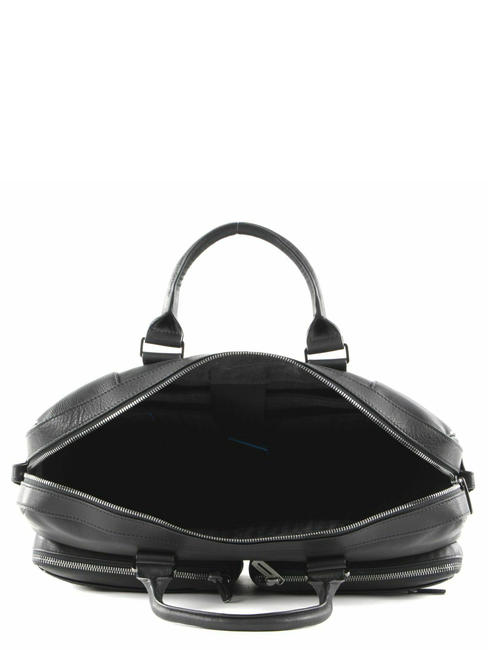 CAMPIONARIO -  NABUCCO Aktentasche aus Leder f&uuml;r PC 15,6 " Schwarz - Arbeitstaschen