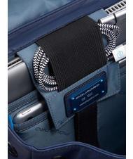 PIQUADRO CAMPIONARIO - FINN  14-Zoll-PC-Rucksack aus Leder Blau - PC-Rucks&auml;cke - 4