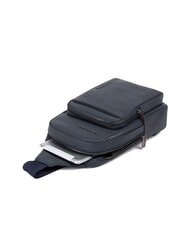 PIQUADRO CAMPIONARIO -  NABUCCO One-Shoulder-Rucksack aus Leder Blau - PC-Rucks&auml;cke - 3