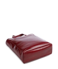 PIQUADRO CAMPIONARIO - BLUE SQUARE Vertikale Aktentasche aus Leder, 14-Zoll-Laptop ROT - Arbeitstaschen - 4