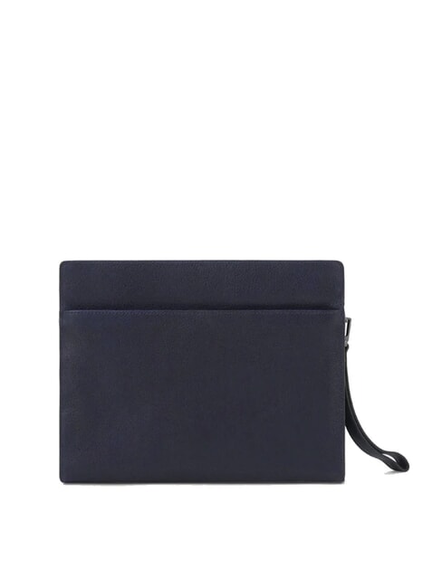 CAMPIONARIO - PAAVO Clutch aus Leder Blau - Damentaschen