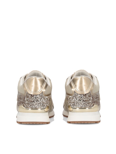 MAXI WONDER LOW 02 Sneakers aus Glitzer und Mesh Seil/Hellgold - Damenschuhe