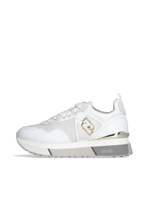 MAXI WONDER 01 Sneakers aus Leder und Mesh Wei&szlig; - Damenschuhe