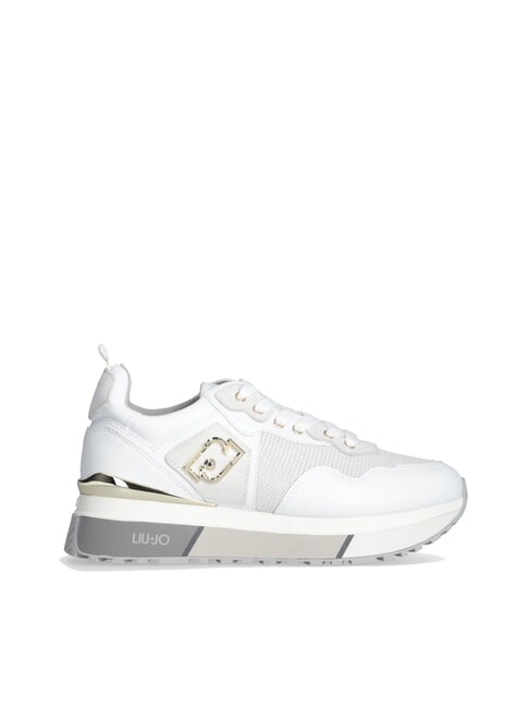 MAXI WONDER 01 Sneakers aus Leder und Mesh Wei&szlig; - Damenschuhe