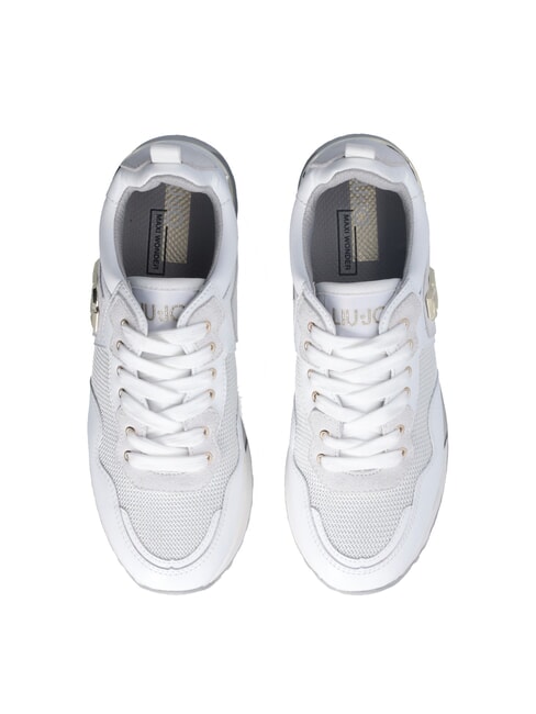 MAXI WONDER 01 Sneakers aus Leder und Mesh Wei&szlig; - Damenschuhe