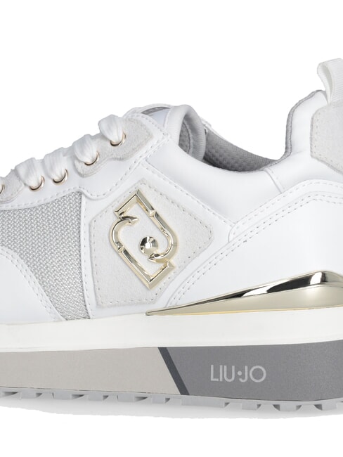MAXI WONDER 01 Sneakers aus Leder und Mesh Wei&szlig; - Damenschuhe