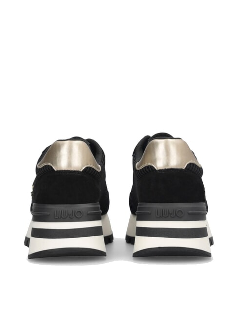 AMAZING 25 Sneakers aus Wildleder und Mesh schwarz/hellgold - Damenschuhe