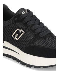 LIUJO AMAZING 25 Sneakers aus Wildleder und Mesh schwarz/hellgold - Damenschuhe - 6