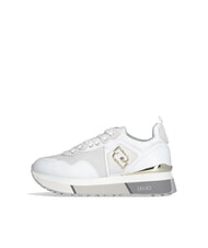 LIUJO MAXI WONDER 01 Sneakers aus Leder und Mesh Weiß - Damenschuhe - 2