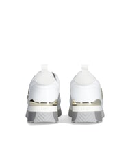 LIUJO MAXI WONDER 01 Sneakers aus Leder und Mesh Weiß - Damenschuhe - 7