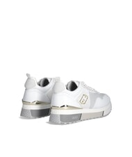 LIUJO MAXI WONDER 01 Sneakers aus Leder und Mesh Weiß - Damenschuhe - 5