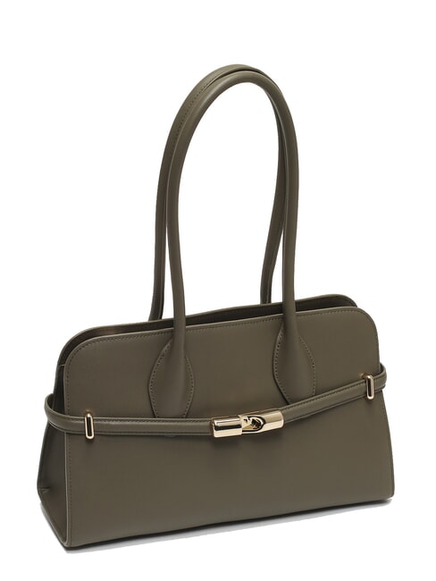 GOCCIA Kleine Umhängetasche aus Leder Salbei - Damentaschen