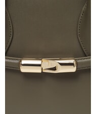 FURLA GOCCIA Kleine Umhängetasche aus Leder Salbei - Damentaschen - 5