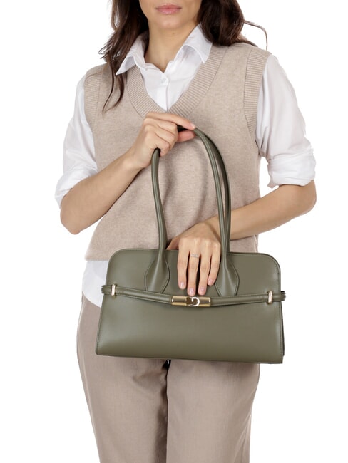 GOCCIA Kleine Umhängetasche aus Leder Salbei - Damentaschen