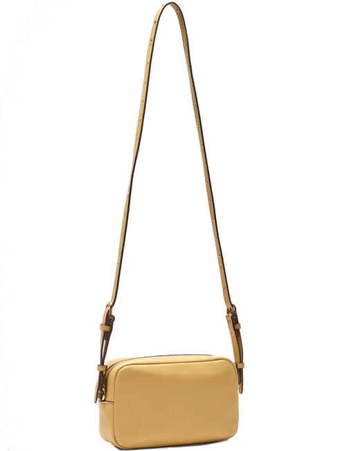 EVRIM Etui-Schlafzimmertasche mit Nieten Cremegold - Damentaschen