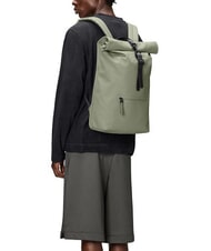 RAINS ROLLTOP RUCKSACK Großer wasserdichter Rucksack Drift - Rucksäcke für Schule &amp; Freizeit - 5