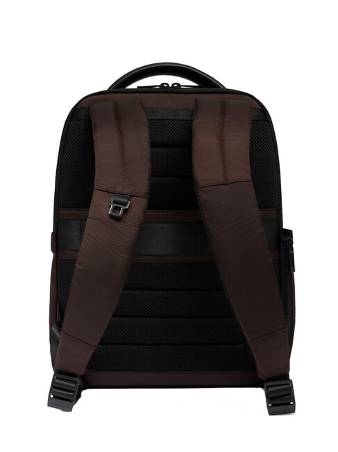 WOLLEM Rucksack aus Leder und Stoff, 14-Zoll-Laptophalter MORO - PC-Rucksäcke