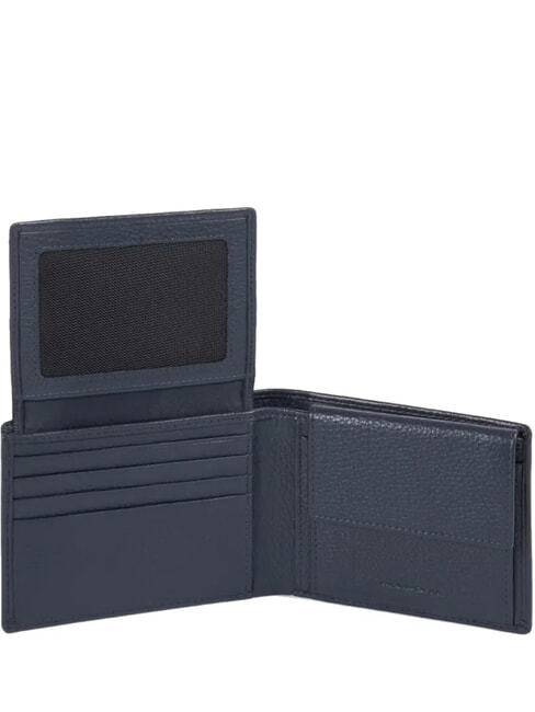 MODUS SPECIAL Portemonnaie aus genarbtem Leder Blau - Brieftaschen Herren