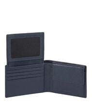 PIQUADRO MODUS SPECIAL Portemonnaie aus genarbtem Leder Blau - Brieftaschen Herren - 3