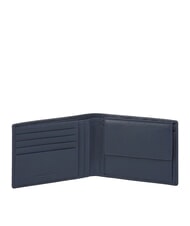 PIQUADRO MODUS RESTYLING Geldbörse aus gehämmertem Leder Blau - Brieftaschen Herren - 2