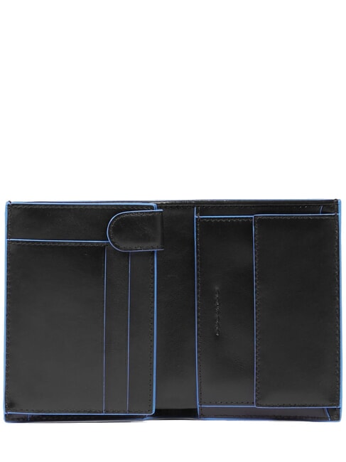 BLUE SQUARE Vertikale Lederbrieftasche Schwarz - Brieftaschen Herren