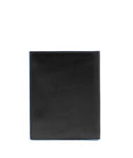 PIQUADRO BLUE SQUARE Vertikale Lederbrieftasche Schwarz - Brieftaschen Herren - 4