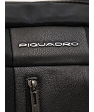 PIQUADRO BRIEF ECOLOGICA Stofftasche mit Schultergurt Schwarz - Reisetaschen - 3