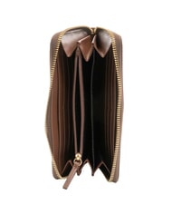 BORBONESE CLASSICA Brieftasche mit Rei&szlig;verschluss Haselnuss - Brieftaschen Damen - 2