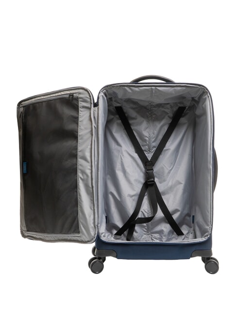 X19 Mittlerer Trolley mit Taschen Blau - Halbharte Trolleys