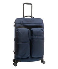 PIQUADRO X19 Mittlerer Trolley mit Taschen Blau - Halbharte Trolleys - 6