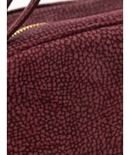 BORBONESE CAMOSCIO SEXY MEDIUM Mittelgroße Wildledertasche Merlot - Damentaschen - 3