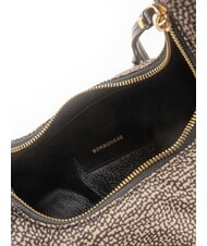 BORBONESE TWINNIE SMALL Kleine Umhängetasche OP / NATUR / SCHWARZ - Damentaschen - 6