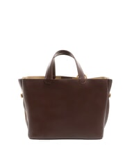 BORBONESE BRIDLE MEDIUM SHOPPER Mittelgroße Handtasche aus Nappaleder Kastanie/Pilz - Damentaschen - 4