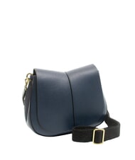 GIANNI CHIARINI HELENA ROUND Ledertasche mit doppeltem Schultergurt NAVY BLAU - Damentaschen - 2