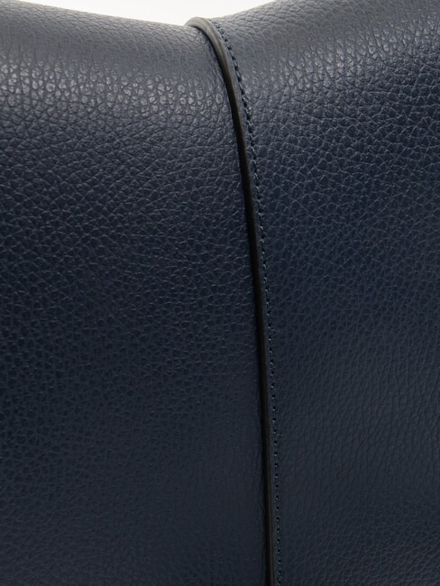 HELENA ROUND Kleine Umhängetasche aus Leder NAVY BLAU - Damentaschen