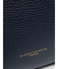 GIANNI CHIARINI HELENA ROUND Kleine Umhängetasche aus Leder NAVY BLAU - Damentaschen - 5
