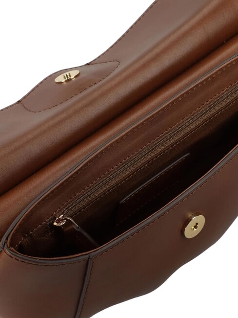 ERICA Umh&auml;ngetasche aus Leder BRAUN - Damentaschen