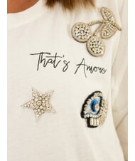 SUN68 BOXY Baumwoll-T-Shirt Porzellan - T-Shirts und Tops für Damen - 2